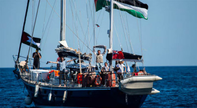 ইসরায়েলি নৌ-বাহিনীকে এড়িয়ে গাজার দিকে ‘সুমুদ ফ্লোটিলা’